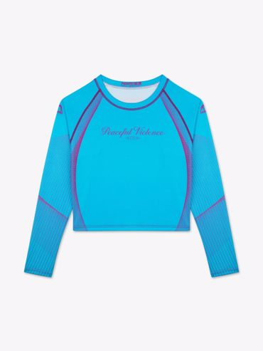 MANTO women rashguard Peacefull violence - blue
